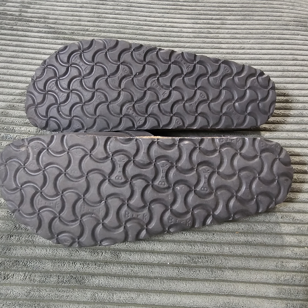 Birkenstock Charcoal Clogs with Brass Buckle - Picture 4 of 5